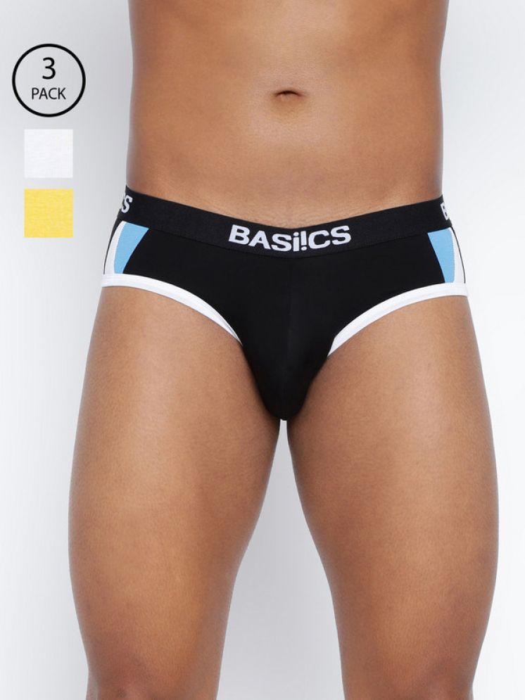     			BASIICS By La Intimo Pack of 3 Cotton Blend Men's Briefs ( Multicolor6 )