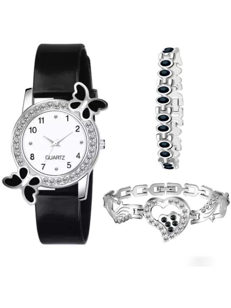     			EEWHI Black Silicon Analog Womens Watch