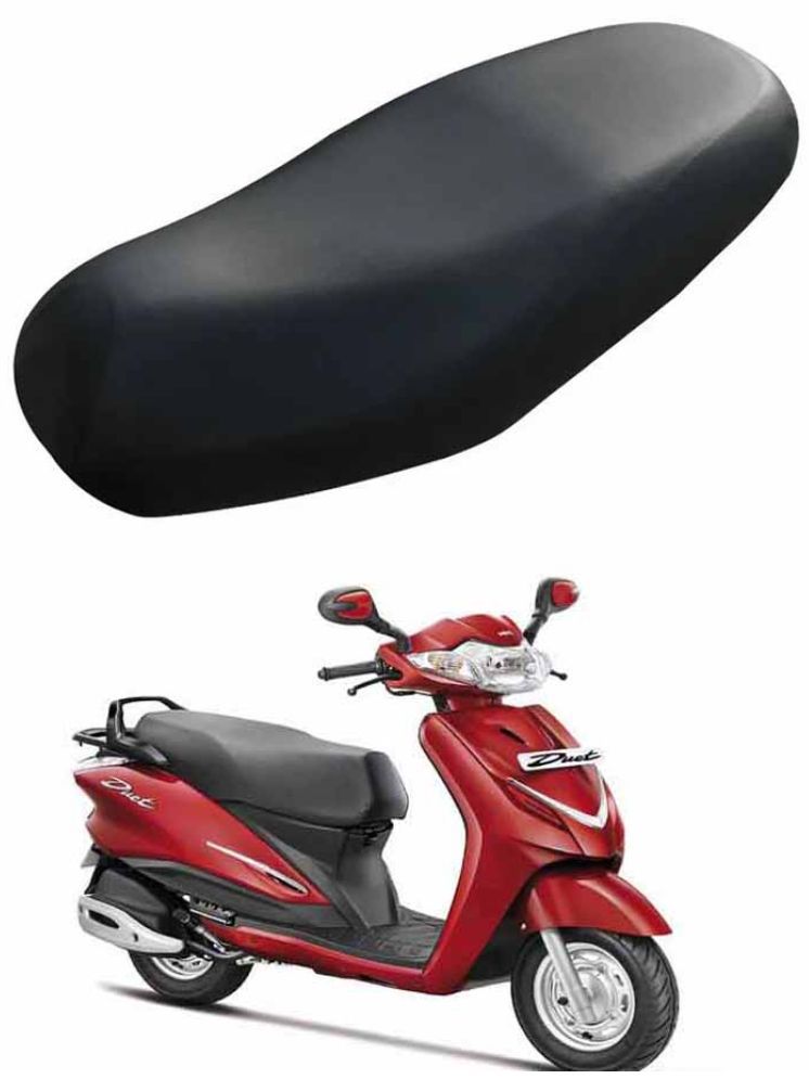     			RONISH Bike/Scooty Seat Cover Black For Hero Duet