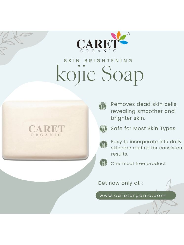     			Caret Organic Skin Whitening Kojic Acid & Vitamin C Soap for All Skin Type ( Pack of 1 )