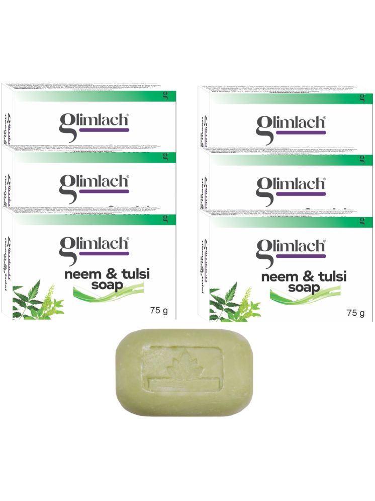     			GLIMLACH Antibacterial Neem & Tulsi Soap Soap for All Skin Type ( Pack of 6 )