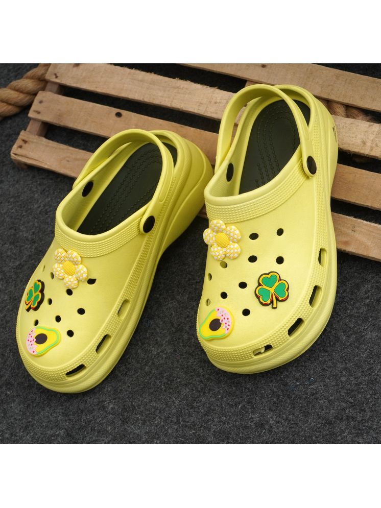     			Gokik Yellow Clogs