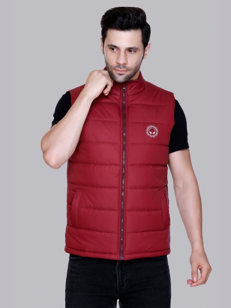     			IF-INDIAN FORT Polyester Men's Puffer Jacket - Maroon ( Pack of 1 )