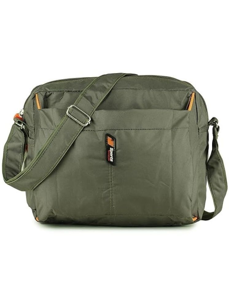     			Ozel Bag Green Solid Messenger Bag