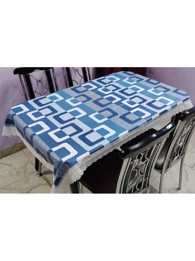     			ROYAL - NEST Printed Polyester 2 Seater Rectangle Table Cover ( 152 x 101 ) cm Pack of 1 Blue