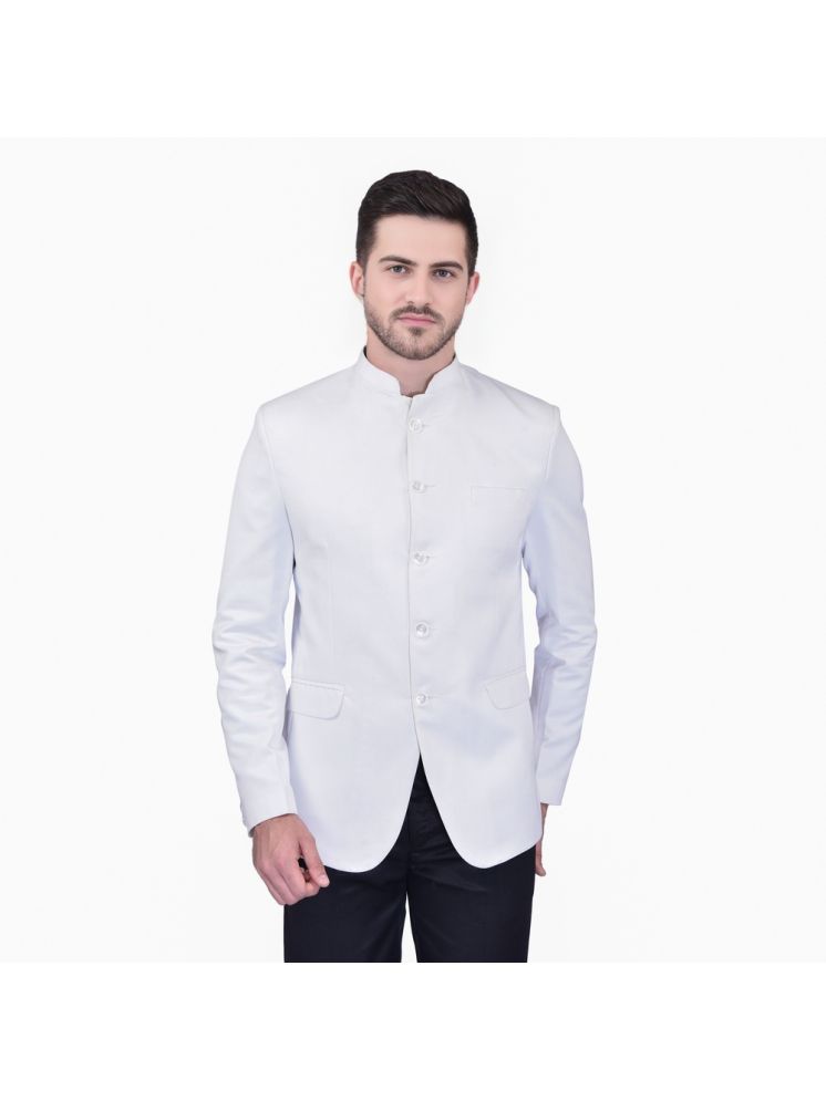     			roundfeet Cotton Men's Blazer - White ( Pack of 1 )