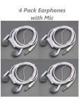 Aiden's Collection 4 Wired Earphones 3.5 mm Wired Earphone In Ear Active Noise cancellation White