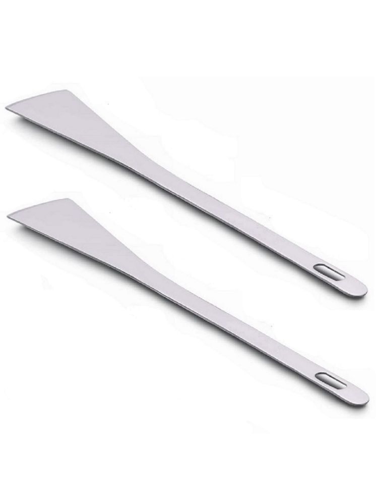     			Dynore Silver Steel Flipper Spatula ( Pack of 2 )