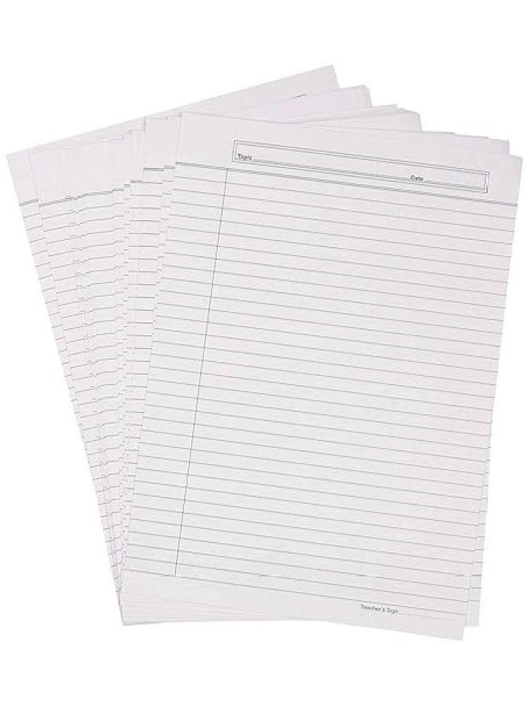     			ECLET A4 One Side Ruled Sheets Paper for School Assignment Work and for Office Work Different Color Sheet 100GSM (40 Sheets only)