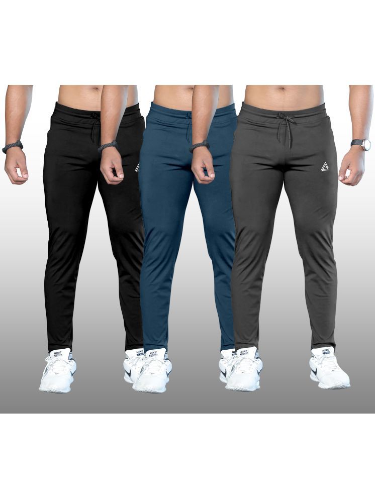     			FTX Grey Lycra Men's Trackpants ( Pack of 3 )