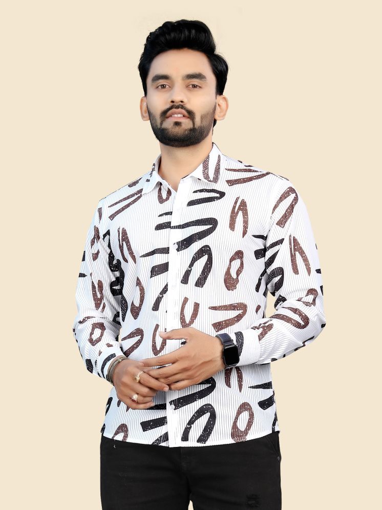     			Fashionfricks Cotton Blend Regular Fit Printed Full Sleeves Men's Casual Shirt - Multi ( Pack of 1 )