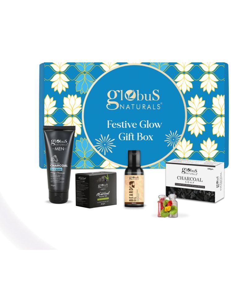     			Globus Naturals Bhai Dooj Men's Charcoal Essentials Box set of 5