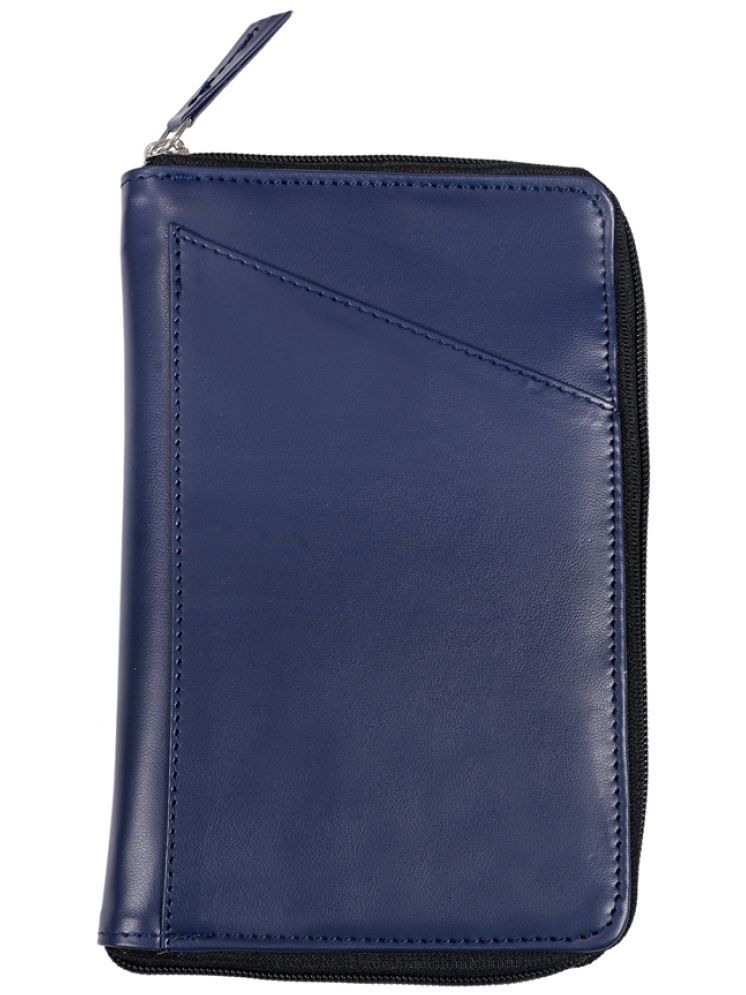     			LNL LEATHER NO LEATHER Leather Blue Passport Holder