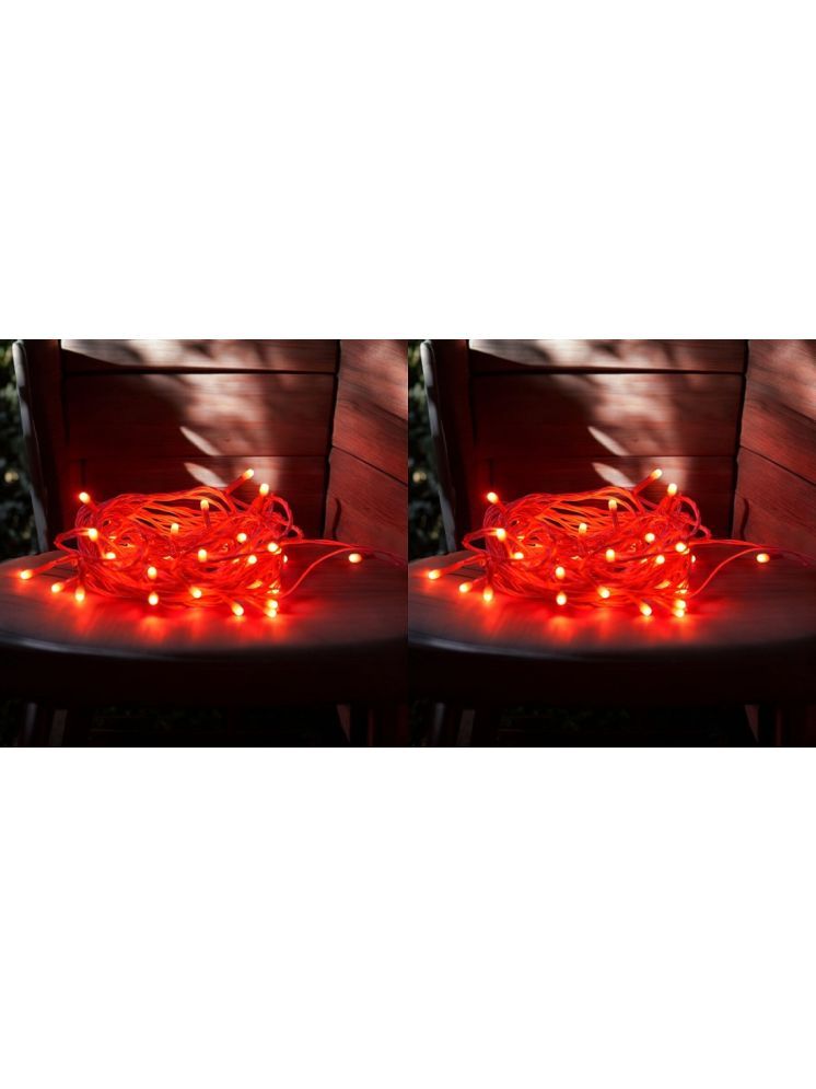     			REIRSON Red 10Mtr String Light ( Pack of 2 )