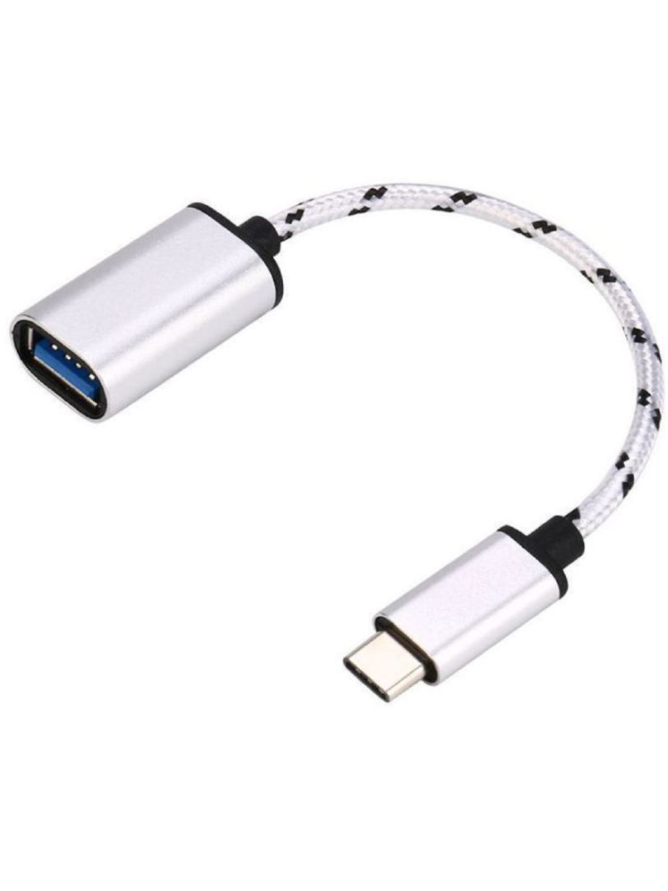     			EKRAJ Type-C USB-C OTG Cable USB 3.1 Male To USB 2.0 Type-A Female Adapter Connector