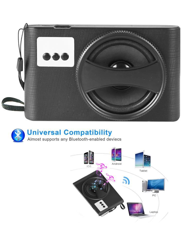     			Vertical9 Wireless 5 W Bluetooth Speaker Bluetooth v5.0 with USB,SD card Slot Playback Time 6 hrs Black