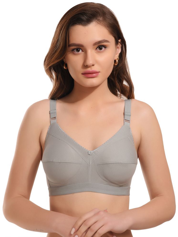     			Viral Girl Pack of 1 Cotton Blend Non Padded Women's Minimizer Bra ( Light Grey ) MV-DOVE-GREY