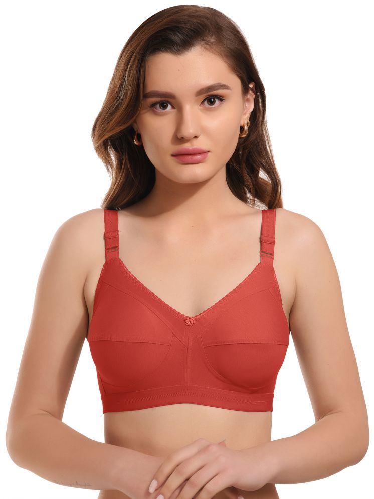     			Viral Girl Pack of 1 Cotton Blend Non Padded Women's Minimizer Bra ( Red ) MV-DOVE-RED