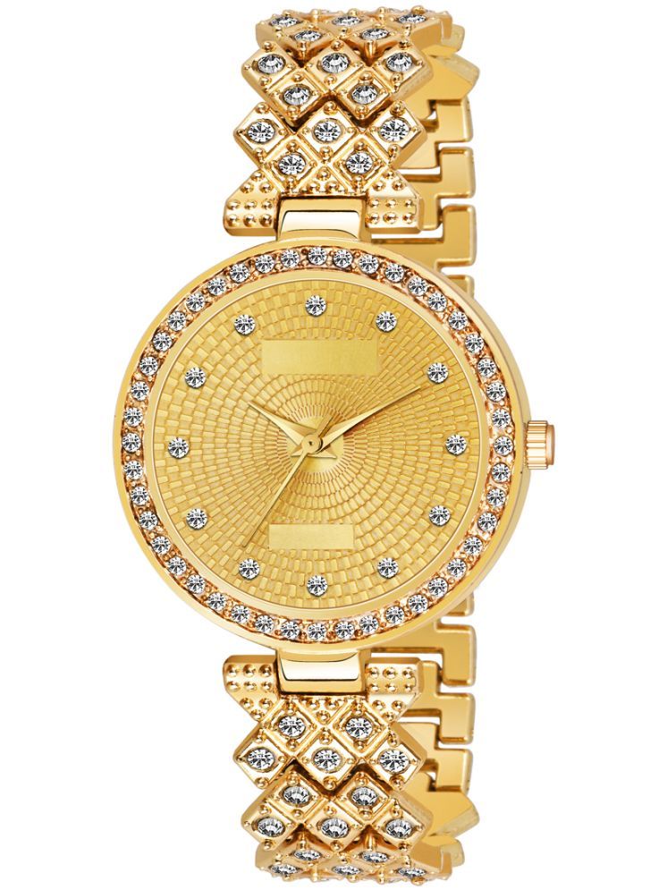     			twixy Gold Metal Analog Womens Watch