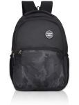 Priority Black PU Backpack With Raincover ( 38 litres )