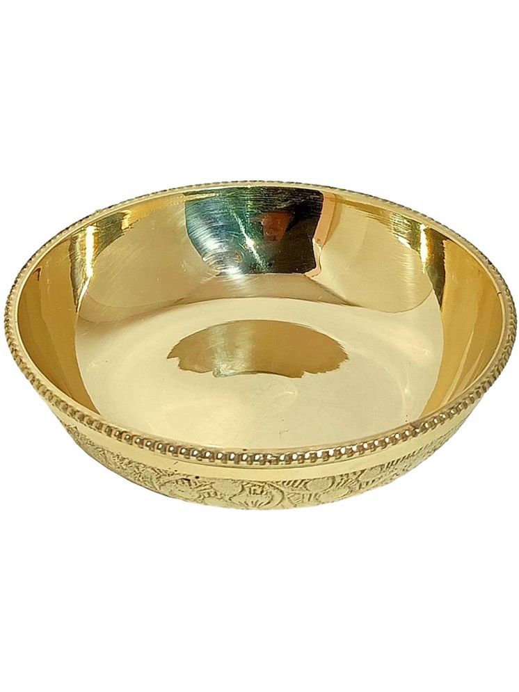     			A & H ENTERPRISES Hand Made Medium Sweet Dish Brass Dessert Bowl 9.5 cm ( Set of 1 ) Brass