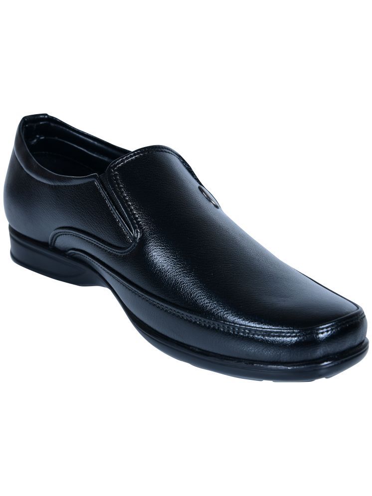     			Action Milano Black Men's Slip On Formal Shoes