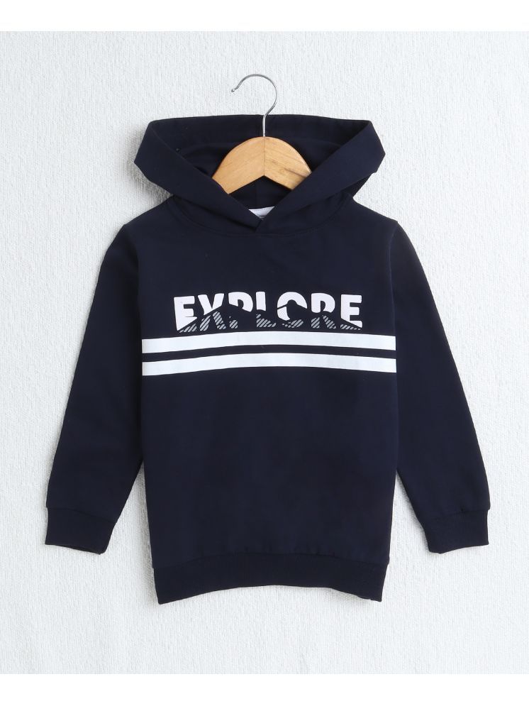     			BUMZEE Navy Blue Fleece Boys Sweatshirt ( Pack of 1 )