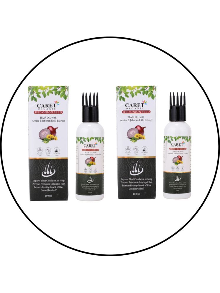     			Caret Organic Stress Relief Onion Oil 200 ml ( Pack of 2 )