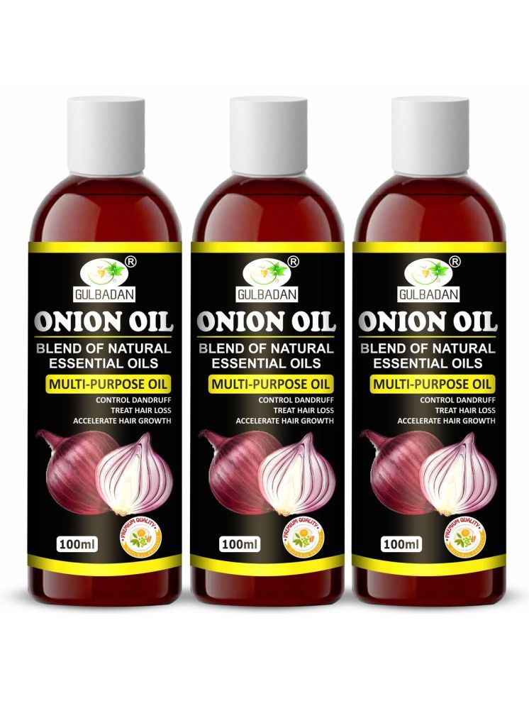     			GULBADAN Hair Growth Onion Oil 300 ml ( Pack of 3 )