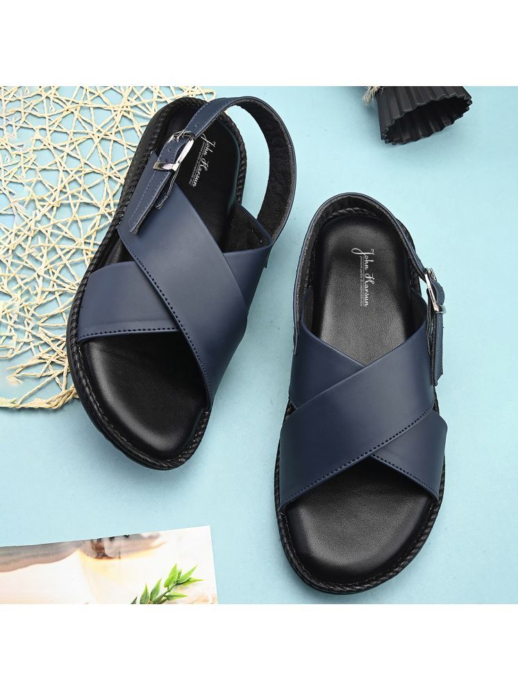     			John Karsun - Blue Men's Sandals