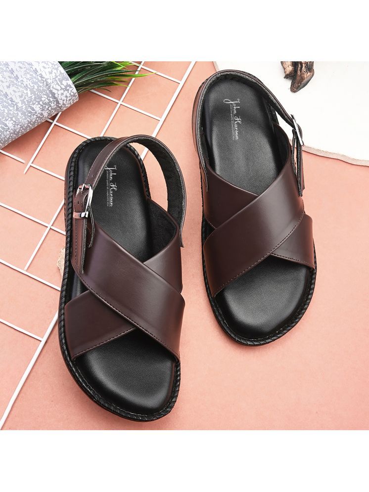     			John Karsun - Brown Men's Sandals