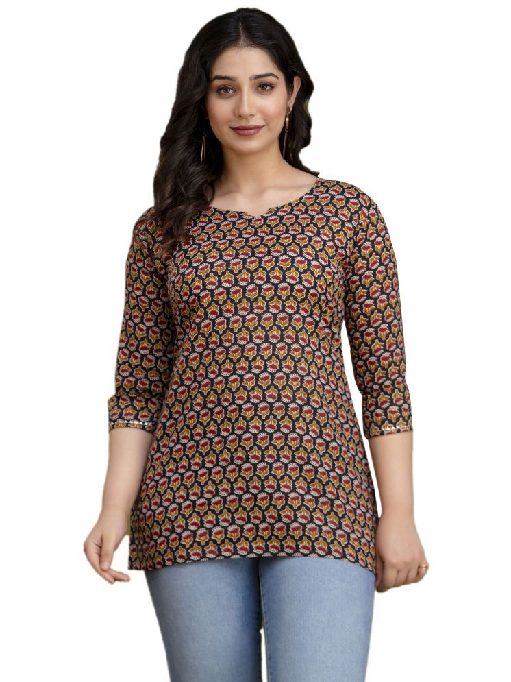     			Nevisha Style Brown Cotton Women's Regular Top ( Pack of 1 )