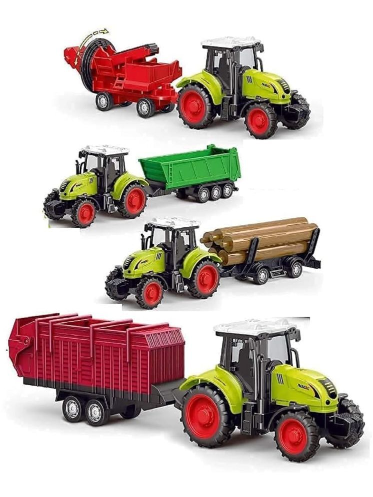     			PANSHUB Vehicles Set Assembly Farm Truck Play Screwdriver For 3 Year Old Boys Kids Girls Tractor Trolley Agriculture Set (Pack Of; 1)