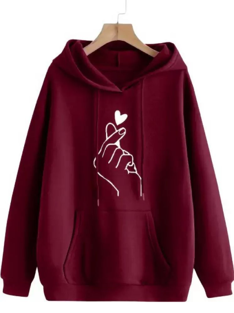     			Unicus Apparel Fleece Women's Hooded Sweatshirt ( Maroon )