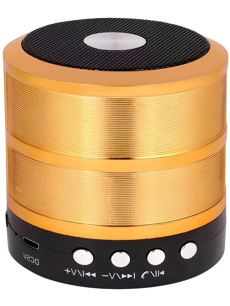     			Vertical9 Portable Wireless 5 W Bluetooth Speaker Bluetooth v5.0 with USB,SD card Slot,Aux Playback Time 6 hrs Gold