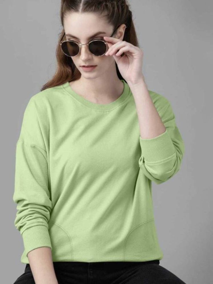     			plusperfaction Mint Green Cotton Blend Regular Fit Women's T-Shirt ( Pack of 1 )