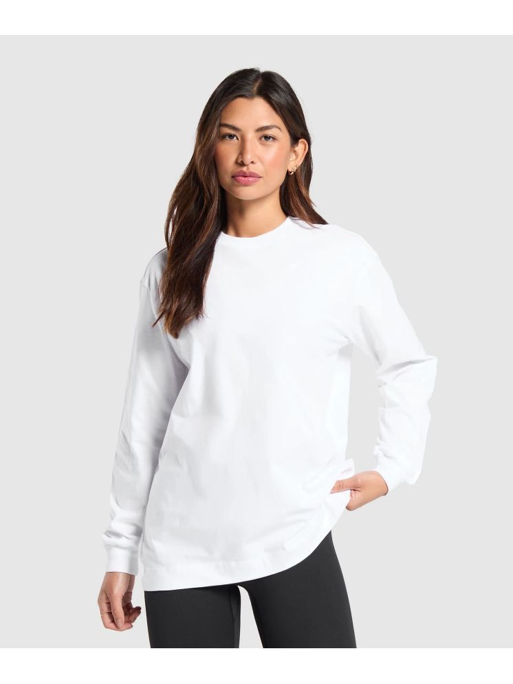     			plusperfaction White Cotton Blend Regular Fit Women's T-Shirt ( Pack of 1 )