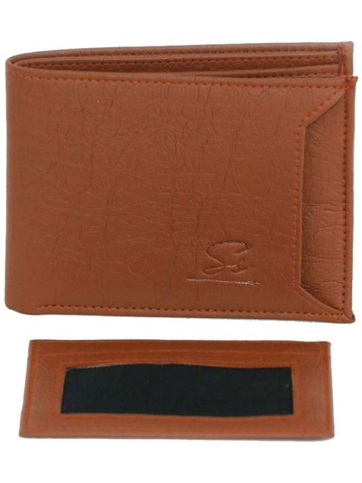     			soyen Brown Canvas,Leather,Faux Leather Men's Coin Pouch,Two Fold Wallet ( Pack of 1 )