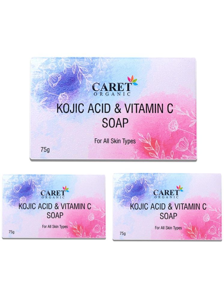     			Caret Organic Skin Whitening & Vitamin C  Bathing Bar for All Skin Type ( Pack of 3 )