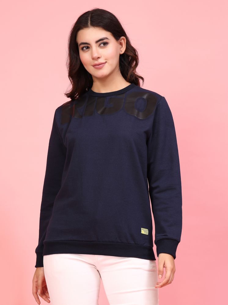     			Rigo Fleece Women's Non Zippered Sweatshirt ( Navy )