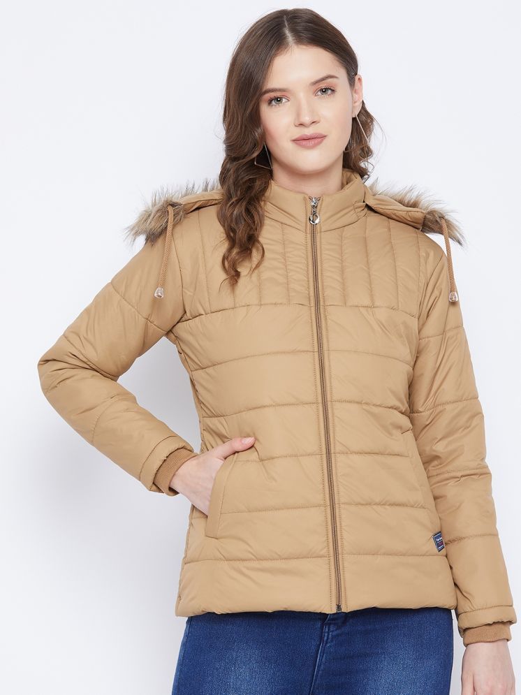     			VERO MODERNO - Polyester Beige Quilted/Padded Jackets