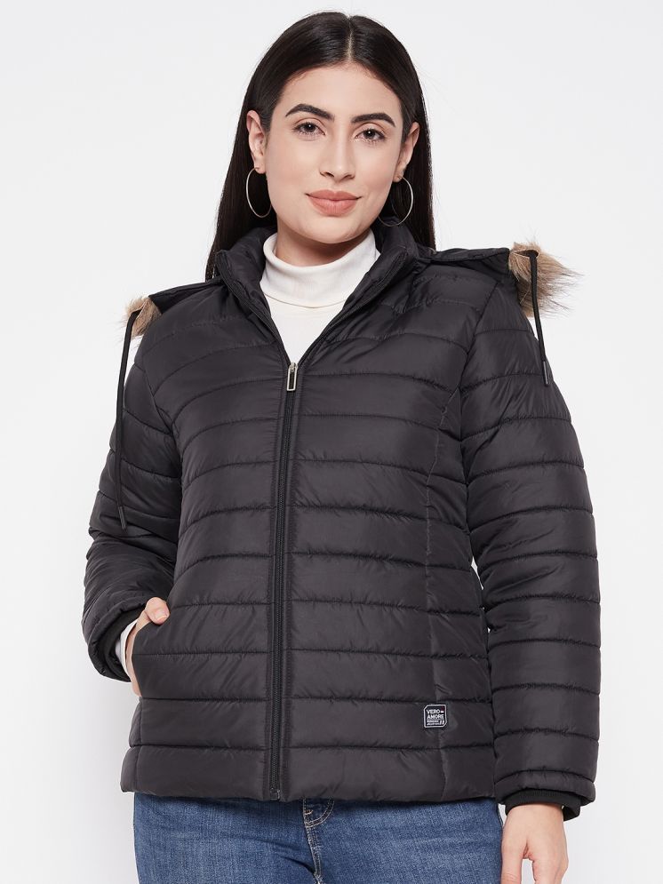     			VERO MODERNO - Polyester Black Puffer