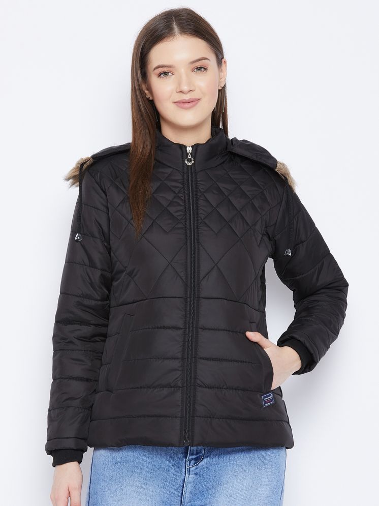     			VERO MODERNO - Polyester Black Quilted/Padded Jackets