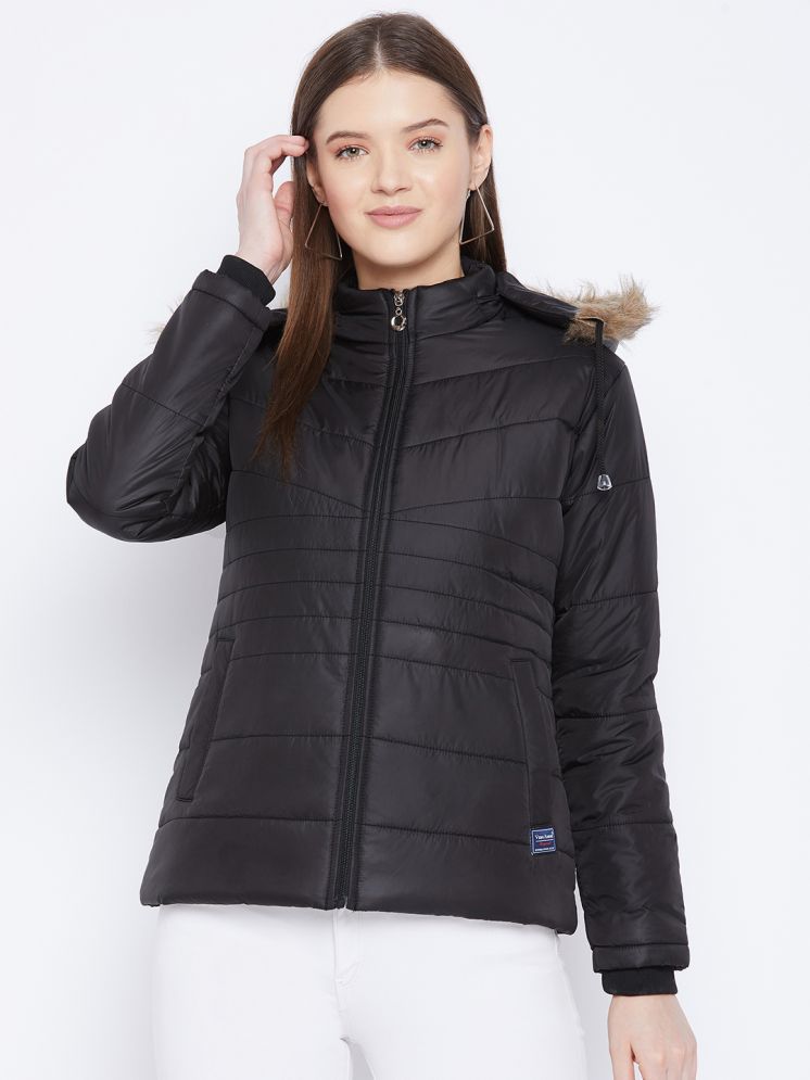     			VERO MODERNO - Polyester Black Quilted/Padded Jackets