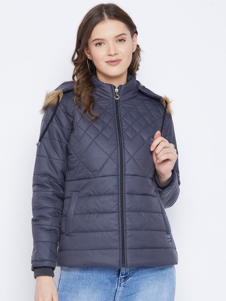     			VERO MODERNO - Polyester Navy Quilted/Padded Jackets