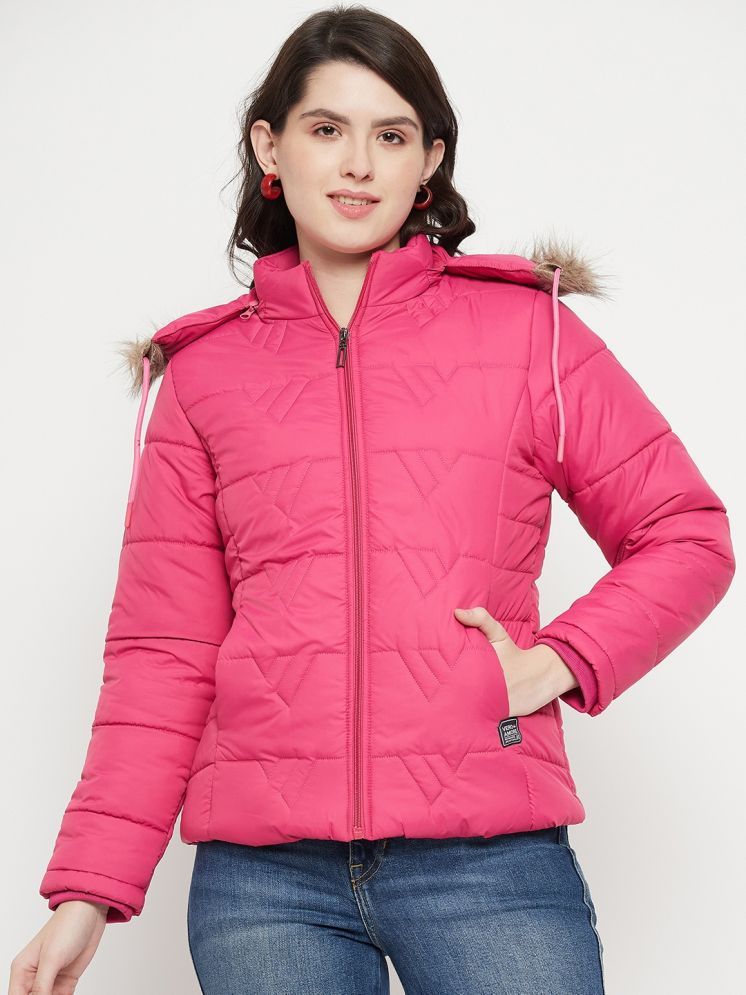     			VERO MODERNO - Polyester Pink Quilted/Padded Jackets