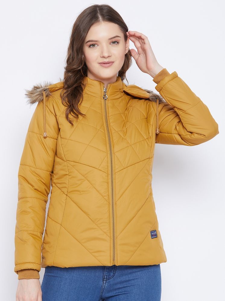     			VERO MODERNO - Polyester Yellow Quilted/Padded Jackets