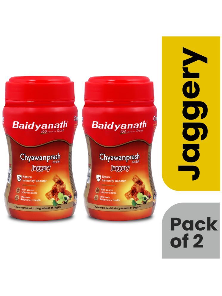     			Baidyanath Jaggery Chyawanprash - 750gm | Made with Goodness of Gur | Enriched with Amla | Helpful in Cough & Cold | Helps Boosts Immunity (Pack of 2)