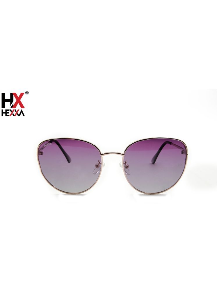     			Hexxa Silver Cat Eye Sunglasses ( Pack of 1 )