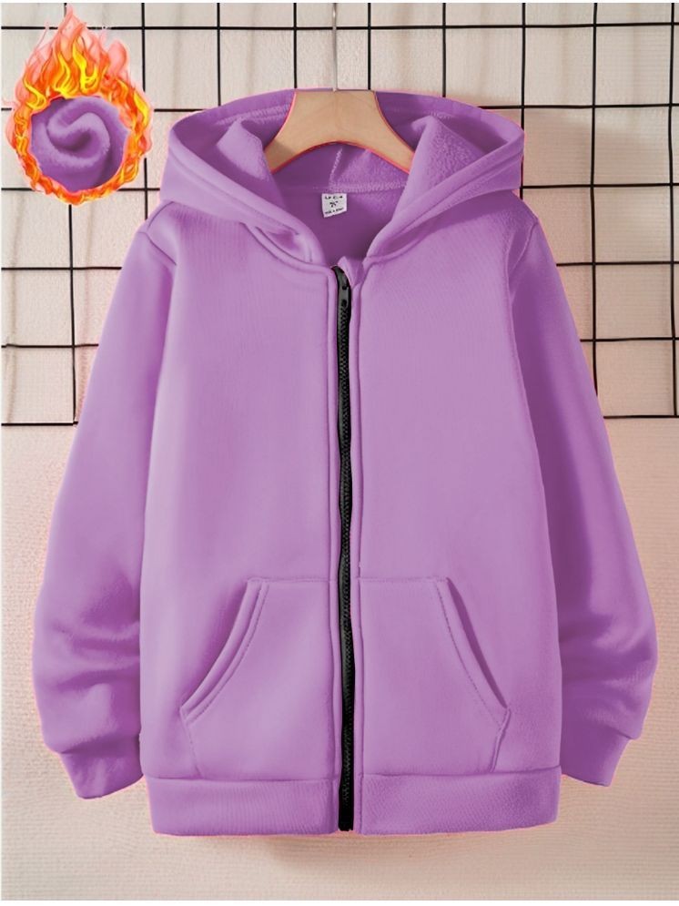     			Lecowar Fleece Women's Hooded Sweatshirt ( Purple )